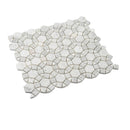 Enigma Bianco Carrara Marble Mosaic Tile | Tile Club