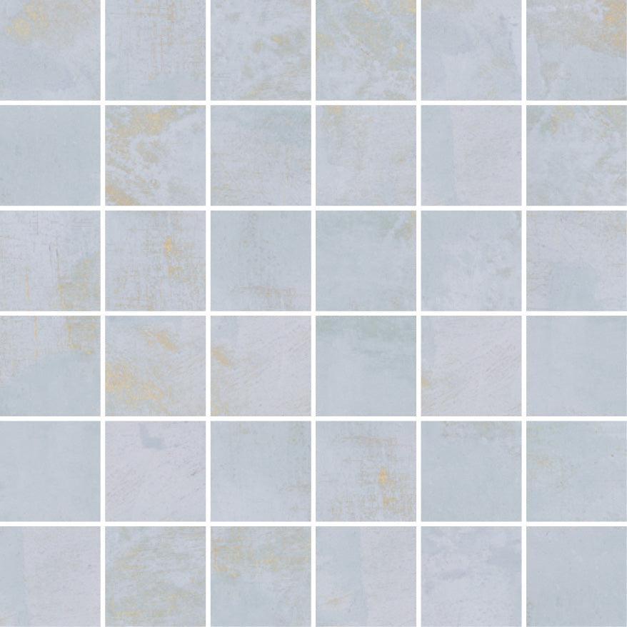 Gilded Age Blue Porcelain Mosaic | Tile Club