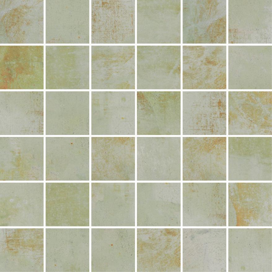 Gilded Age Green Porcelain Mosaic | Tile Club