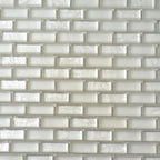 Glacial White Glass Brick Tile | Tile Club