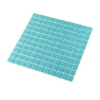 Glacier Aqua 1X1 Polished Glass Tile | Tile Club