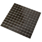 Glacier Ash Gray 1X1 Polished Glass Tile | Tile Club