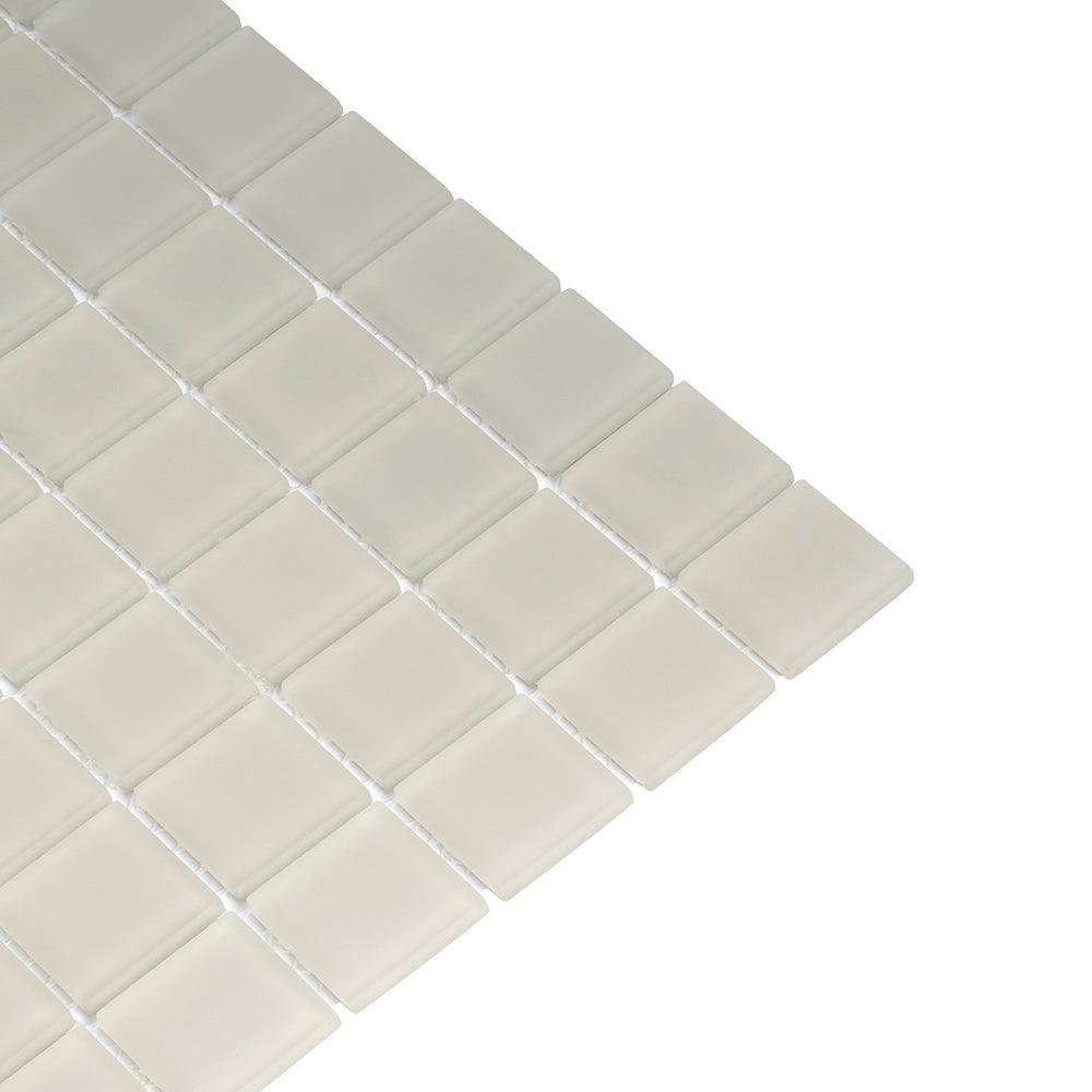 Glacier Beach 1X1 Frosted Glass Tile