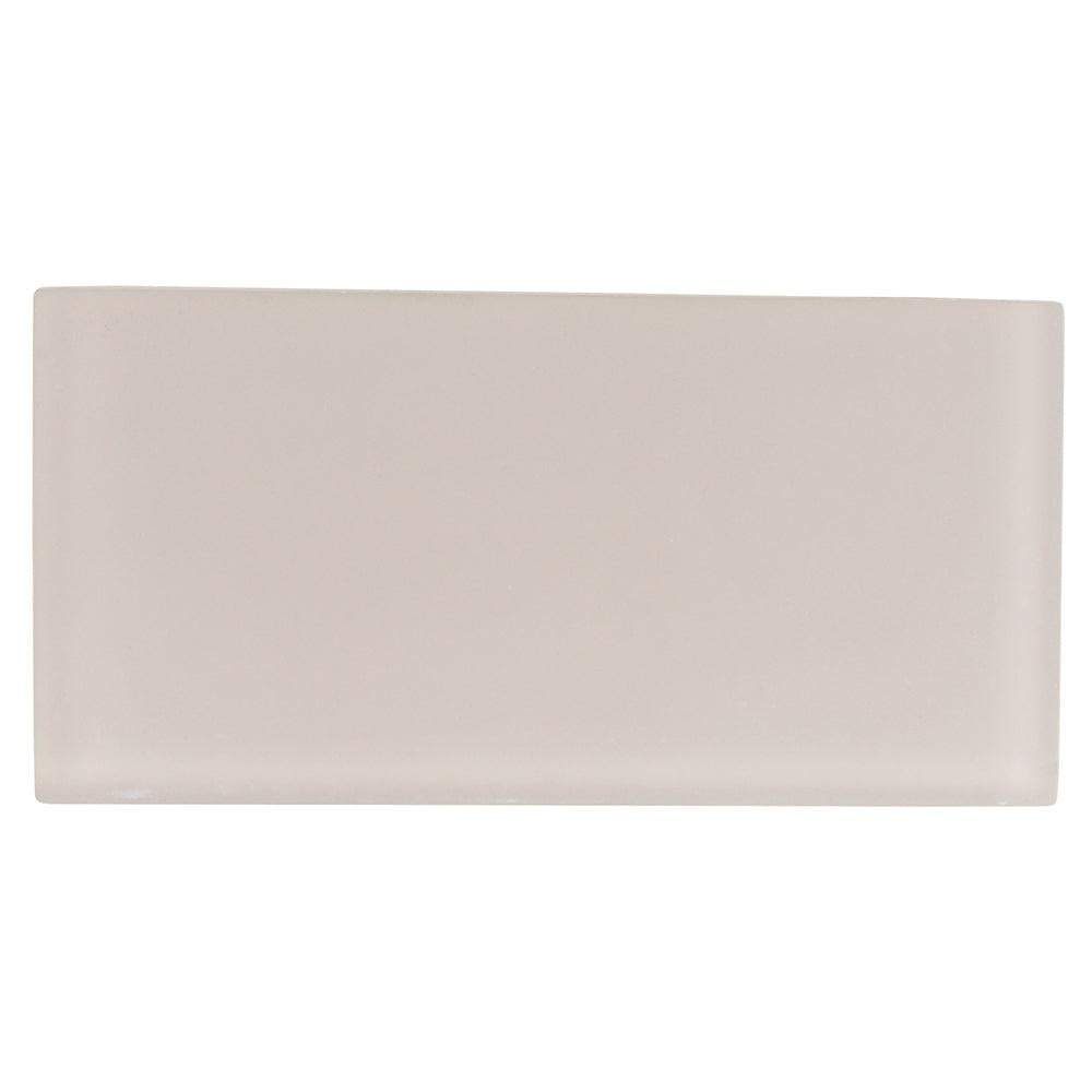 Glacier Beach 3X6 Frosted Glass Tile Sample