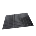 Glacier Black 1X1 Polished Glass Tile | Tile Club