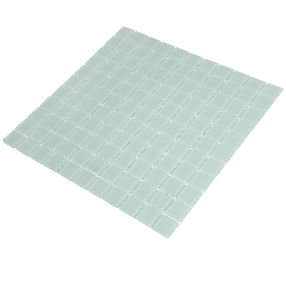 Glacier Breeze 1X1 Frosted Glass Tile | Tile Club