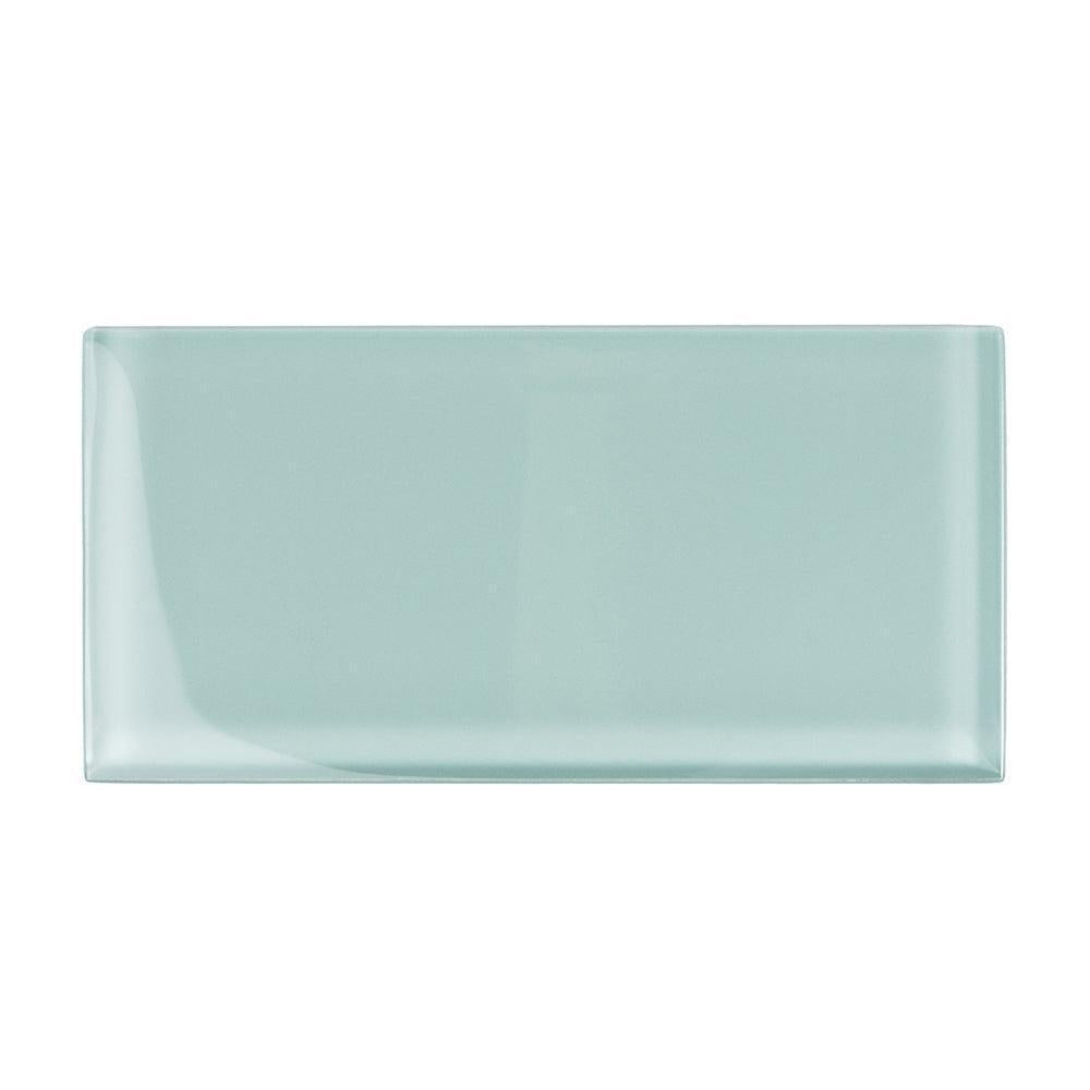 Glacier Breeze 3X6 Polished Glass Tile Sample