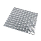 Glacier Dark Gray 1X1 Polished Glass Tile | Tile Club