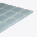 Glacier Gray 1X1 Frosted Glass Tile | Tile Club