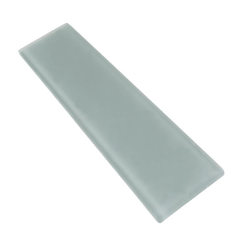 Glacier Gray 3x12 Frosted Gray Glass Tile | Tile Club