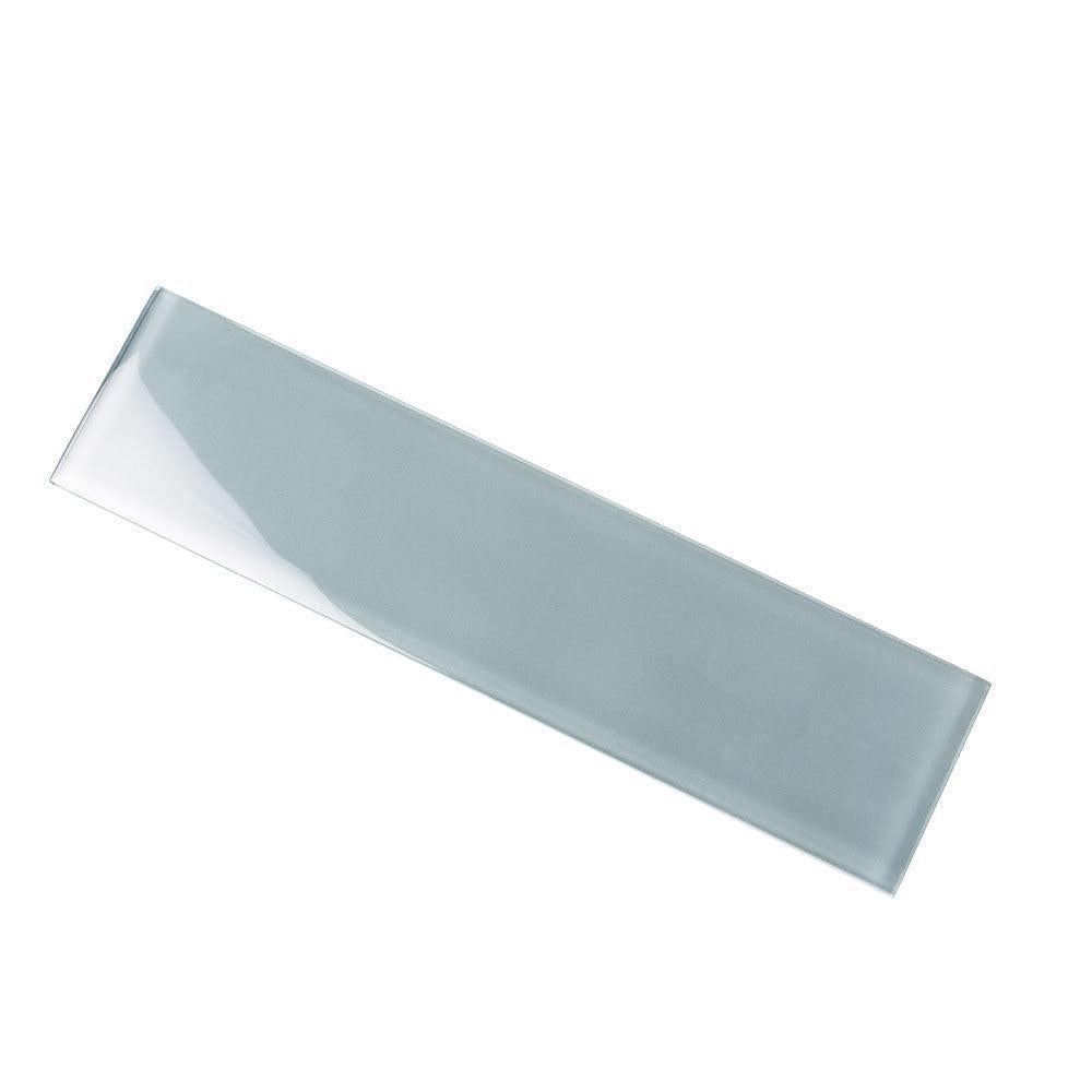 Glacier Gray 3X12 Polished Glass Tile | Tile Club