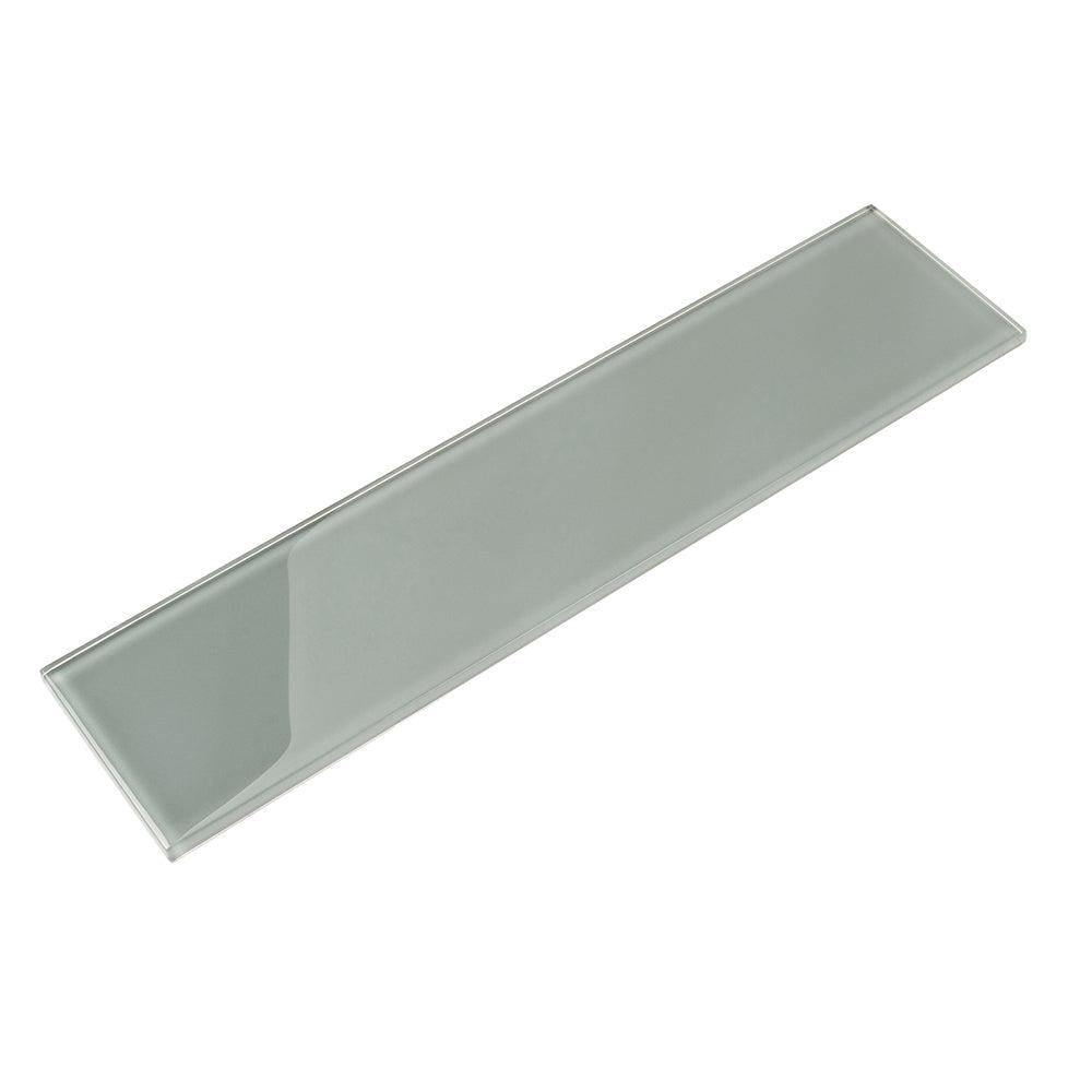 Glacier Gray 4X16 Polished Glass Tile | Tile Club