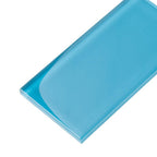 Glacier Ocean Blue 3" x 6" Polished Glass Subway Tile | Tile Club
