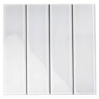 Glacier Pure White 3X12 Polished Glass Tile | Tile Club