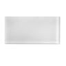 Glacier Pure White 3"x6" Frosted Glass Subway Tile