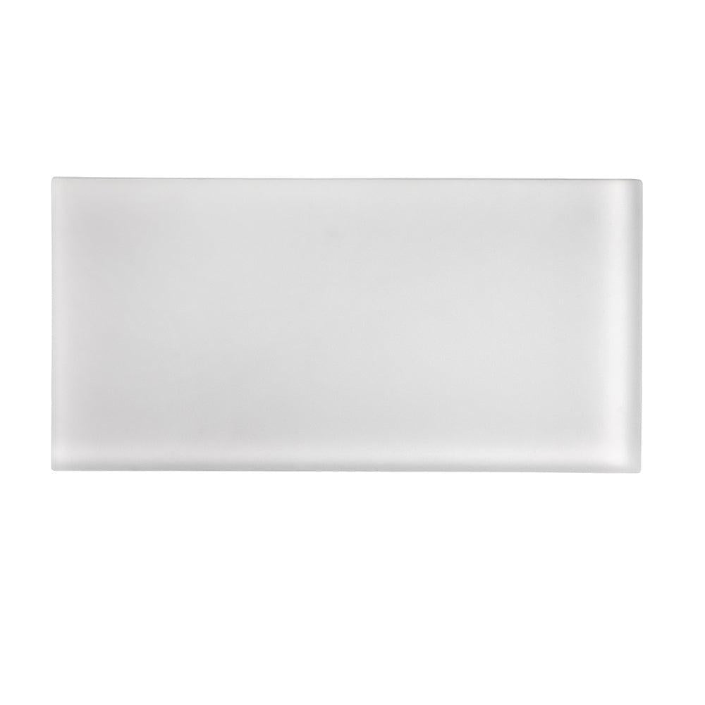 Glacier Pure White 3"x6" Frosted Glass Tile