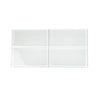 Glacier Pure White 3"x6" Polished Glass Subway Tile
