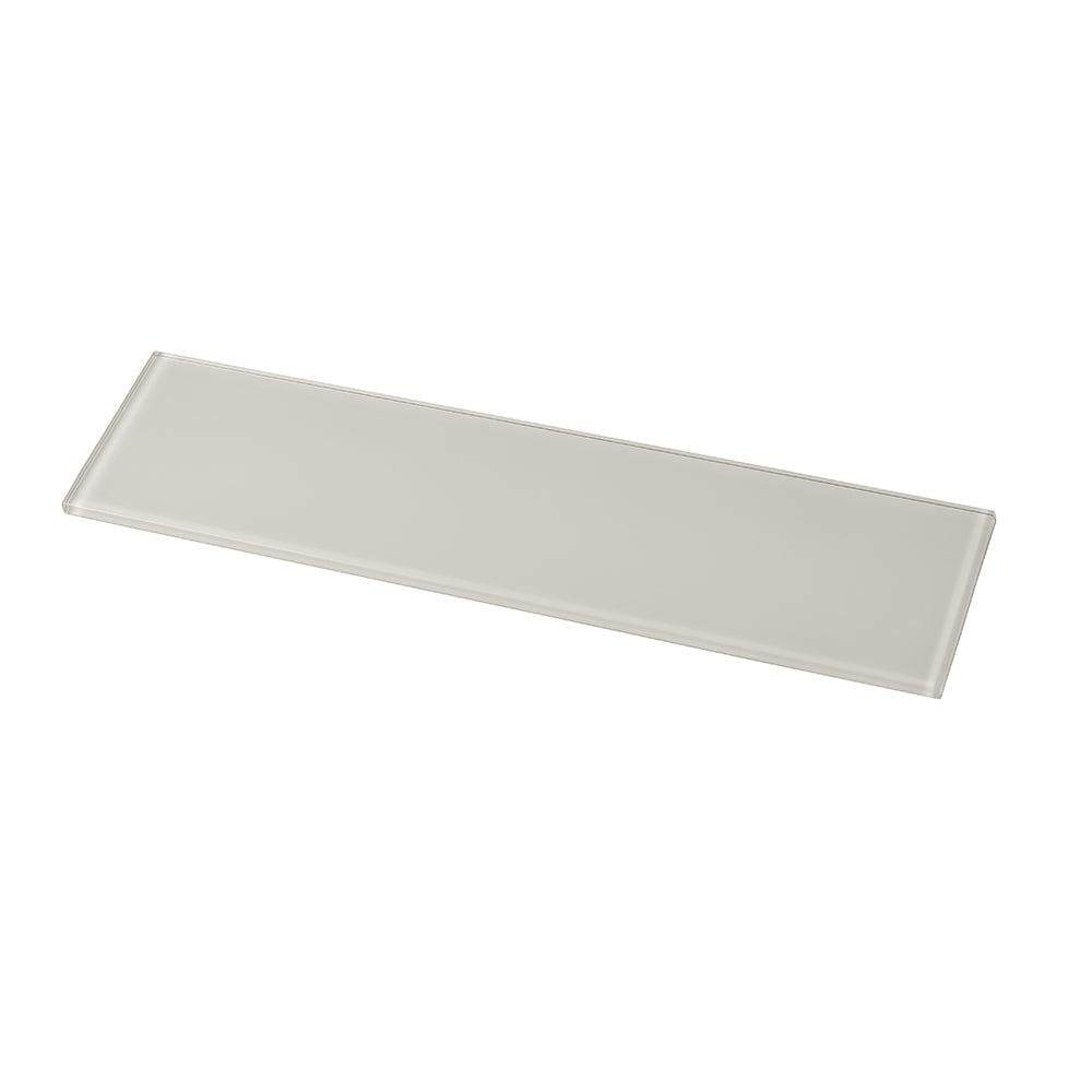 Glacier Pure White 4X16 Polished Glass Tile | Tile Club