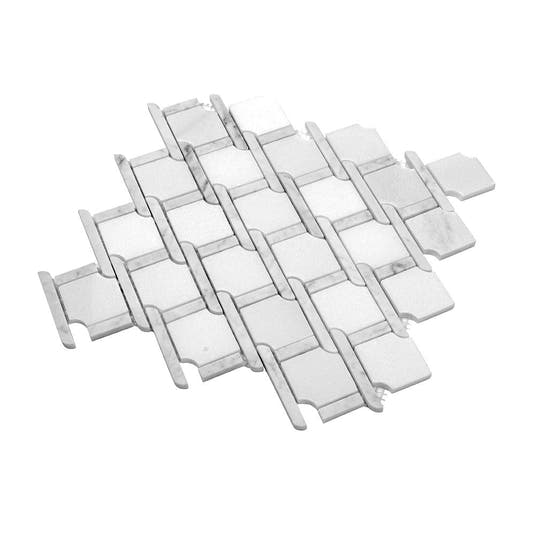 Italiano White Marble Mosaic Tile | Tile Club