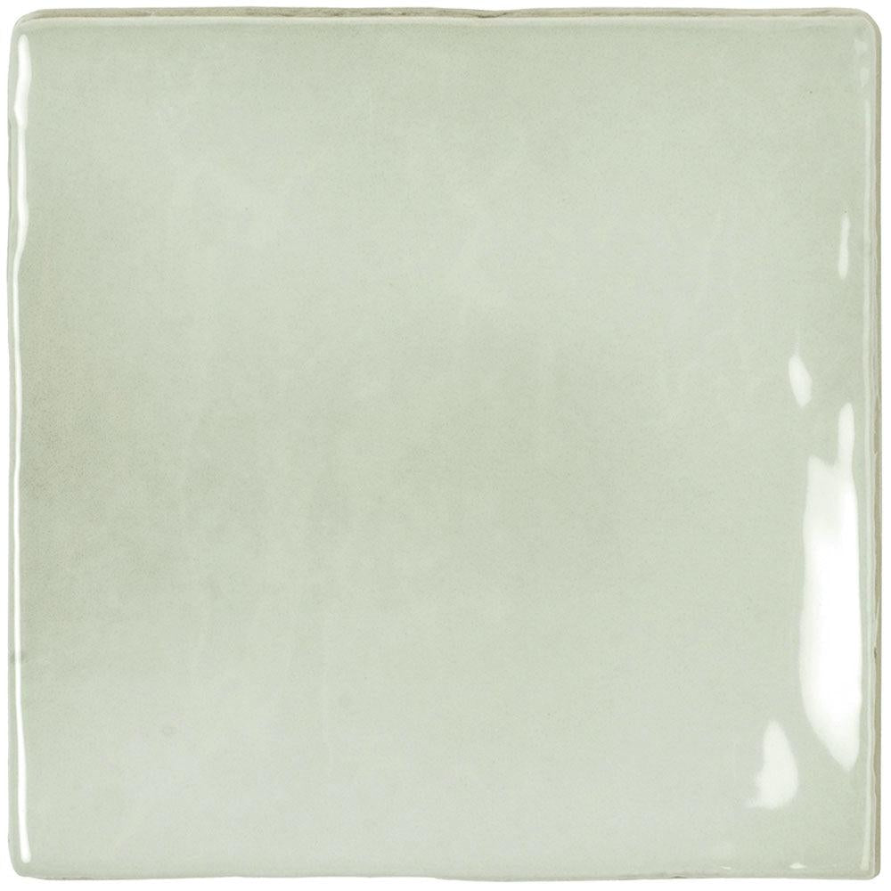 Lake Mint Glazed Ceramic Tile 4x4 Square | Tile Club