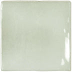 Lake Mint Glazed Ceramic Tile 4x4 Square | Tile Club