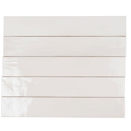 Lake White Ceramic Subway Tile 2.6x16 | Tile Club