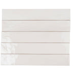 Lake White Ceramic Subway Tile 2.6x16 | Tile Club