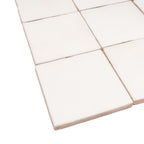 Lake White Ceramic Square Tile 4x4 | Tile Club