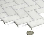 Lexington White Marble Mosaic Tile | Tile Club