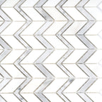 Metropolitan Chevron Marble Mosaic Tile | Tile Club