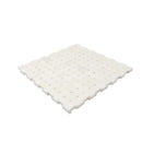 Mini Basket Weave Thassos Marble Mosaic | Tile Club