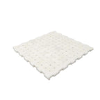 Mini Basket Weave Thassos Marble Mosaic | Tile Club
