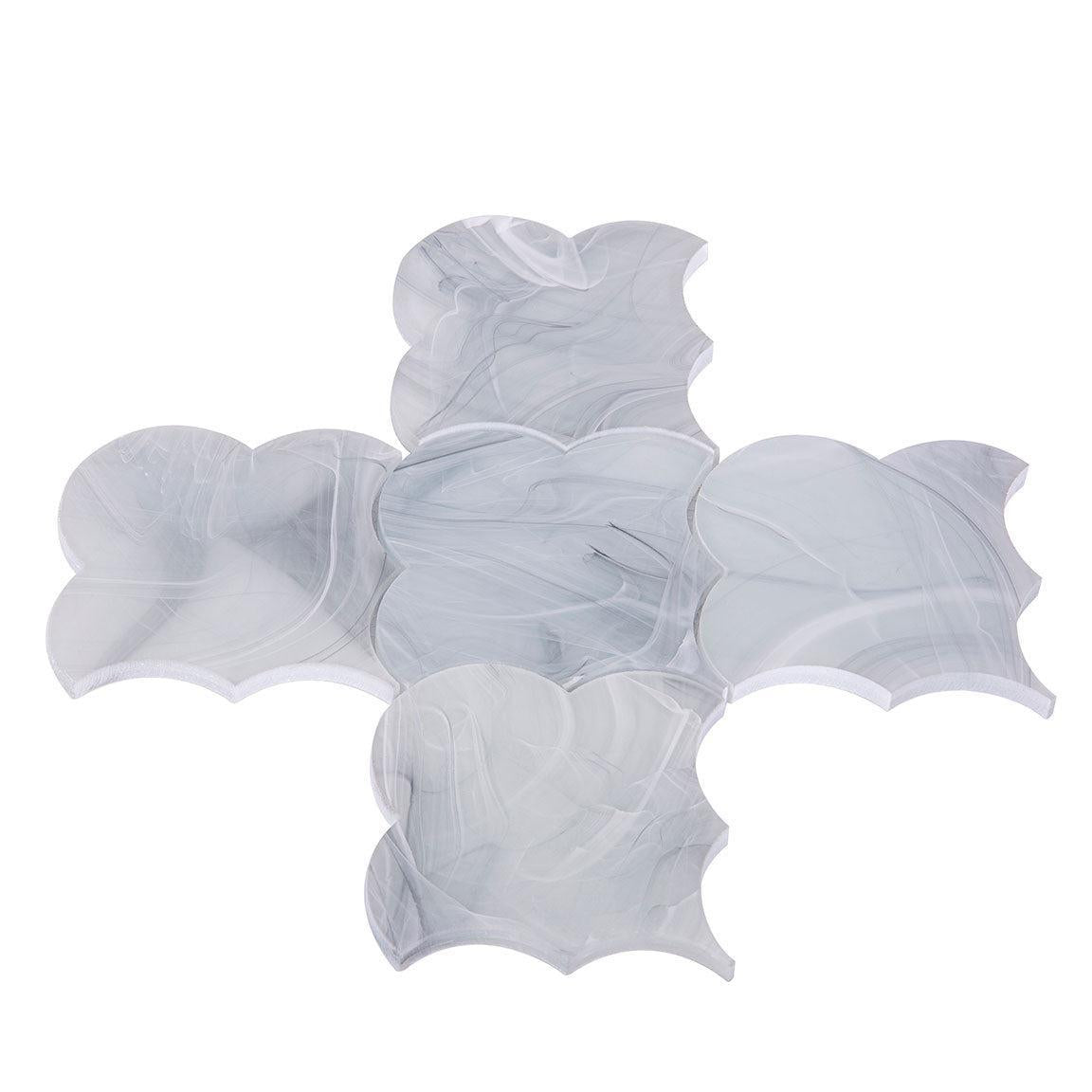 Sea Glass Cloud Grey Mosaic Tile | Tile Club