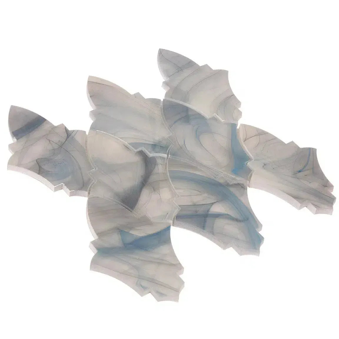 Sea Glass Louvre Blue Mosaic Tile | Tile Club