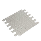 Pearl Gray Glass Brick Tile | Tile Club
