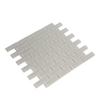 Pearl Gray Glass Brick Tile | Tile Club
