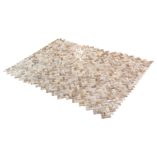 Seashell Dreams Herringbone Mosaic Tile | Tile Club