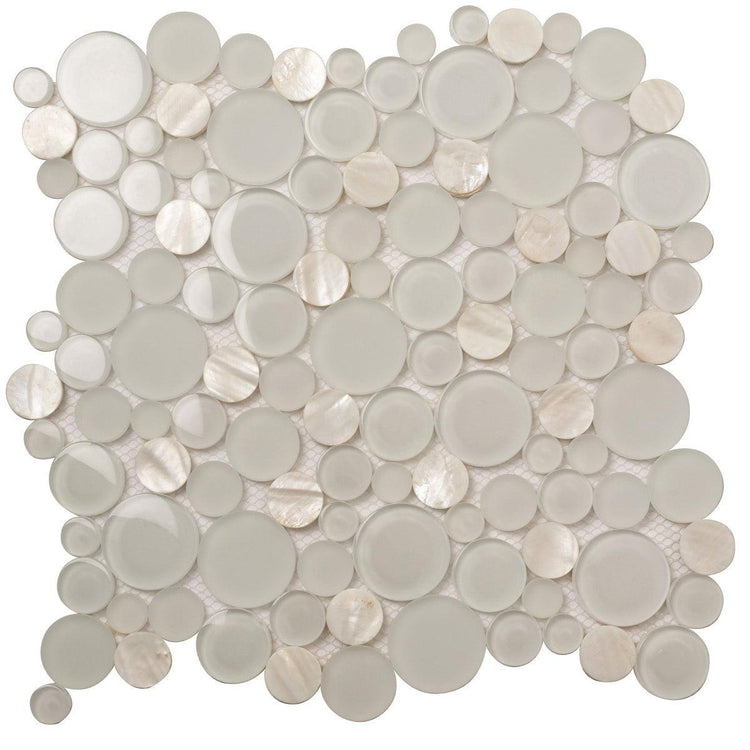 Sparkly Spheras Glass And Shell Tiles