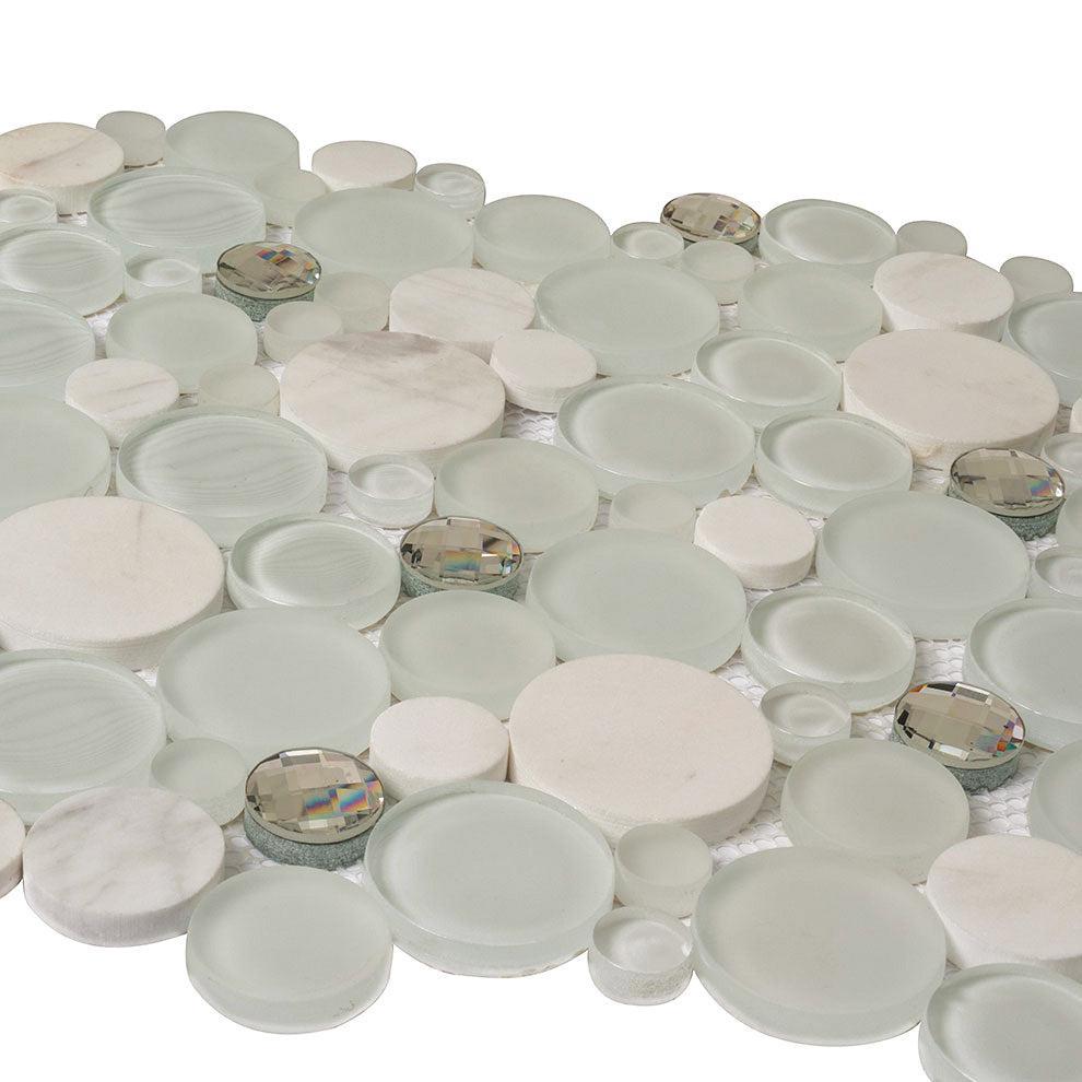 Sparkly Spheras Glass And Stone Tiles | Tile Club