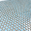 Turquoise Blue Buttons Porcelain Penny Round Tile | Tile Club