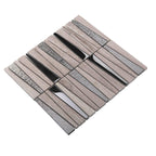 Villa Pyramids Gray Marble & Glass Mosaic Tile | Tile Club