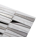 Villa Pyramids White Marble & Glass Mosaic Tile | Tile Club