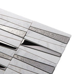 Villa Pyramids White Marble & Glass Mosaic Tile | Tile Club