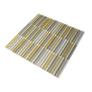 Waterfall Gold Linear Glass Mosaic Tile | Tile Club