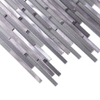 Waterfall Haze Linear Glass & Metal Mosaic Tile | Tile Club