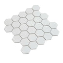 2'' White Matte Hexagon Porcelain Mosaic | Tile Club