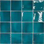 Lake Glacier Glazed Ceramic Tile 4x4 Square | Tile Club 
