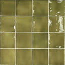 Lake Basil Glazed Ceramic Tile 4x4 Square | Tile Club 