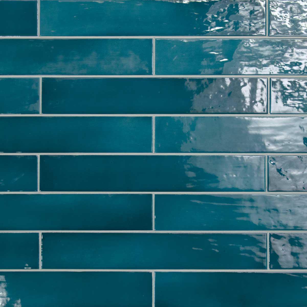 Lake Glacier Glazed Ceramic Long Subway Tile 2.6x16