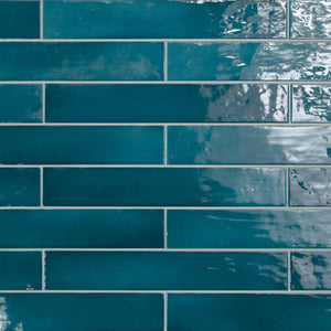 Lake Glacier Glazed Ceramic Long Subway Tile 2.6x16